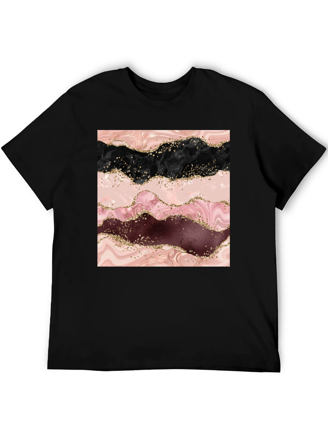 Marble Swirl T-Shirt - Stylish Abstract Design