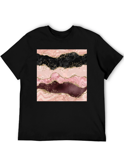 Marble Swirl T-Shirt - Stylish Abstract Design