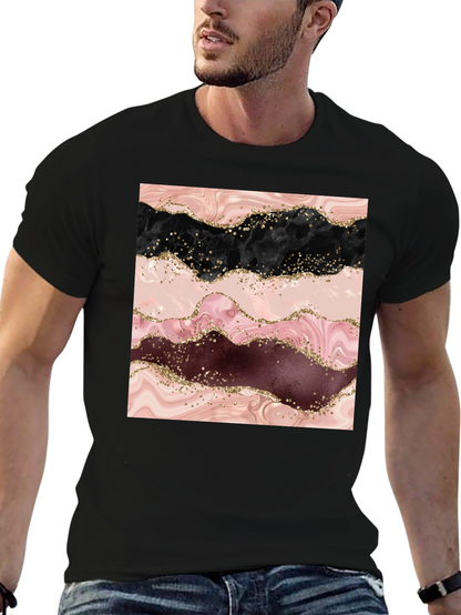 Marble Swirl T-Shirt - Stylish Abstract Design