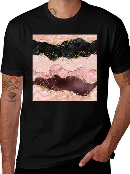 Marble Swirl T-Shirt - Stylish Abstract Design