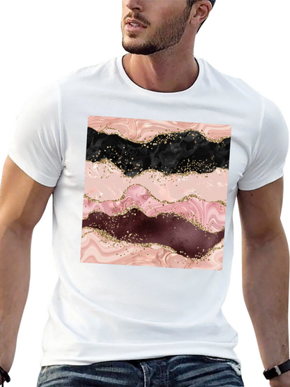 Marble Swirl T-Shirt - Stylish Abstract Design