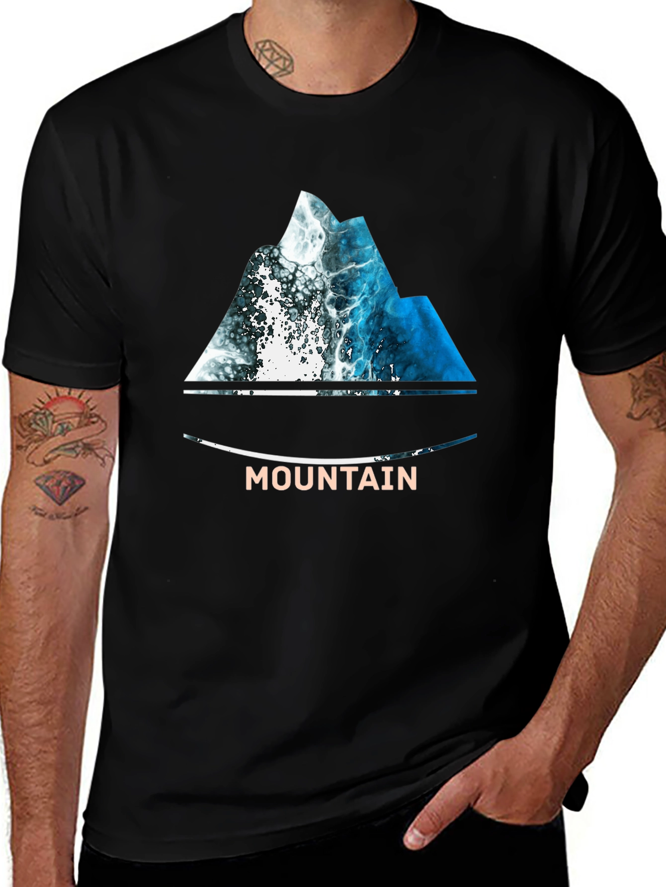 Mountain Wave T-Shirt - Nature Inspired Design