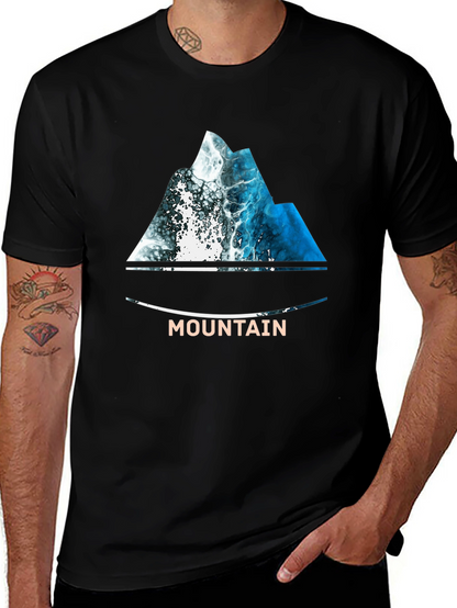 Mountain Wave T-Shirt - Nature Inspired Design