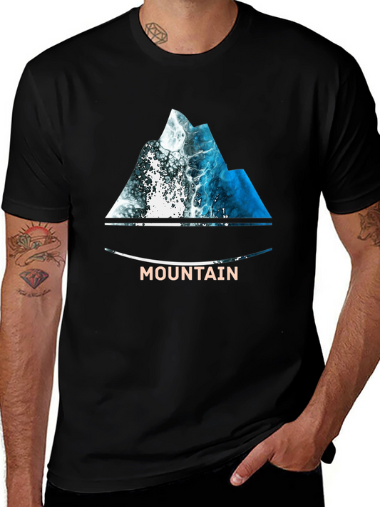 Mountain Wave T-Shirt - Nature Inspired Design