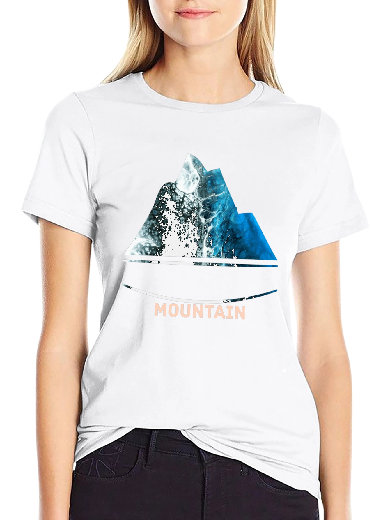 Mountain Wave T-Shirt - Nature Inspired Design