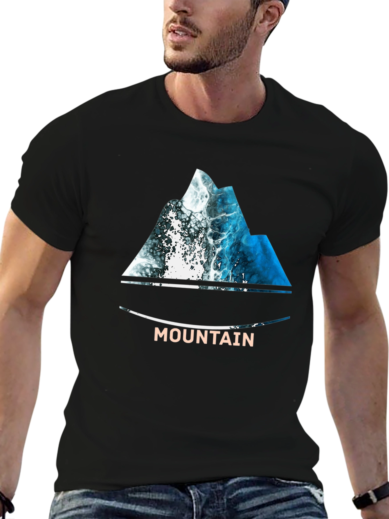 Mountain Wave T-Shirt - Nature Inspired Design