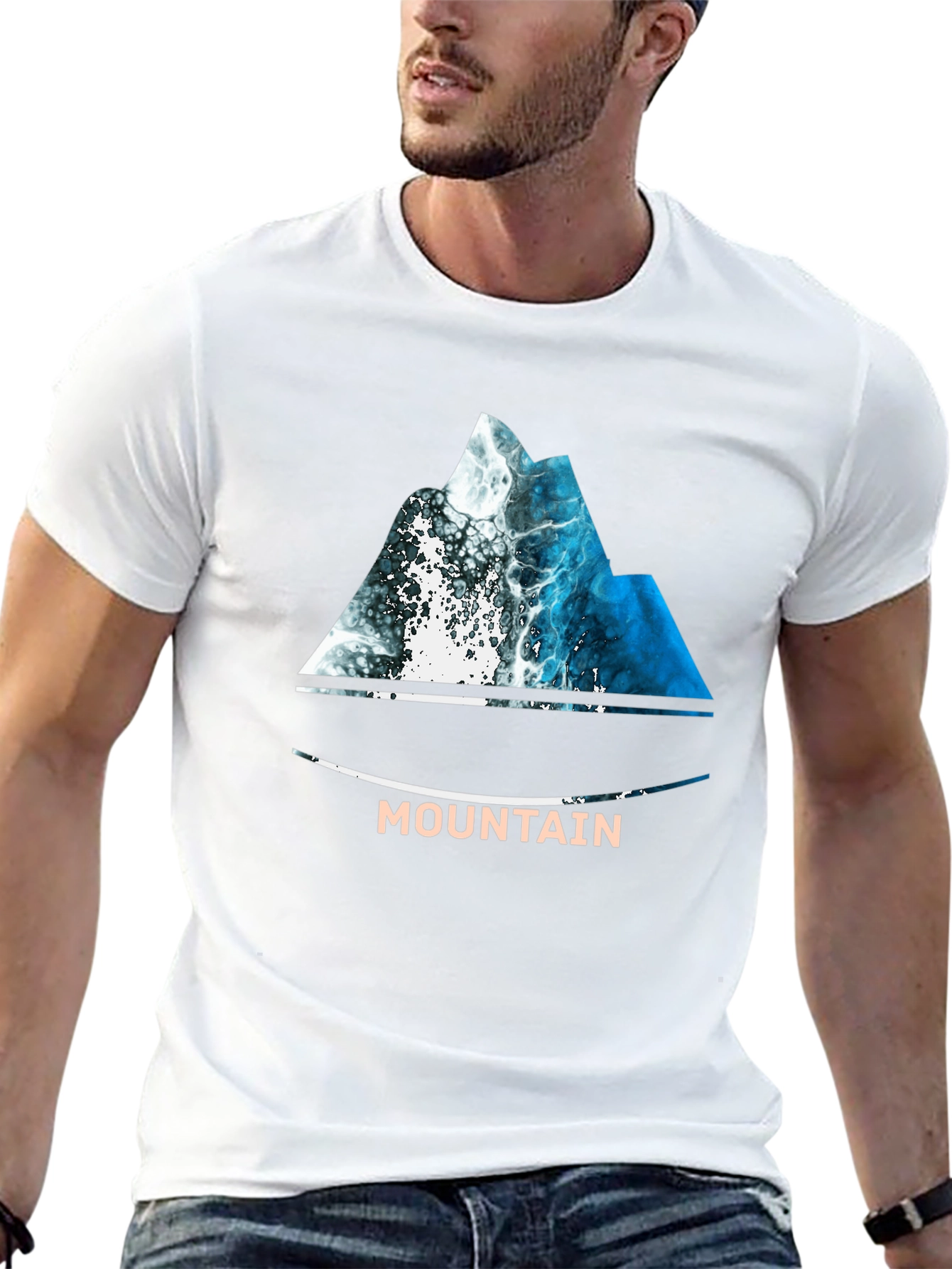 Mountain Wave T-Shirt - Nature Inspired Design