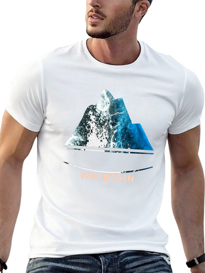 Mountain Wave T-Shirt - Nature Inspired Design