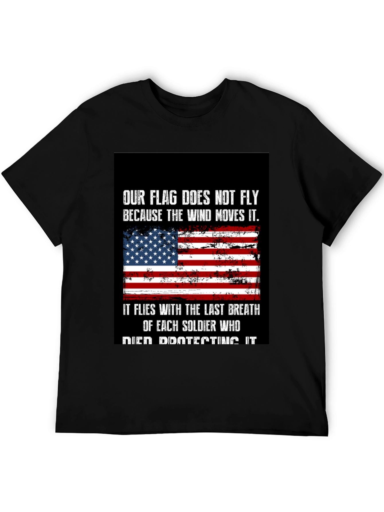 Patriotic USA Flag Soldier T-Shirt