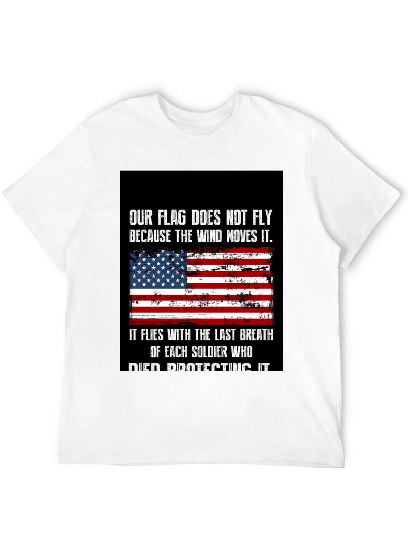 Patriotic USA Flag Soldier T-Shirt