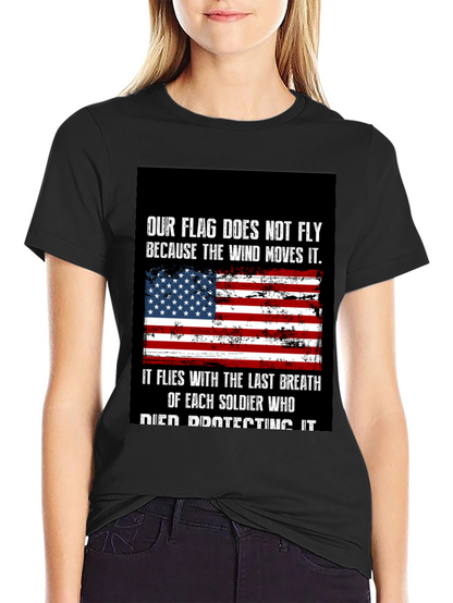Patriotic USA Flag Soldier T-Shirt
