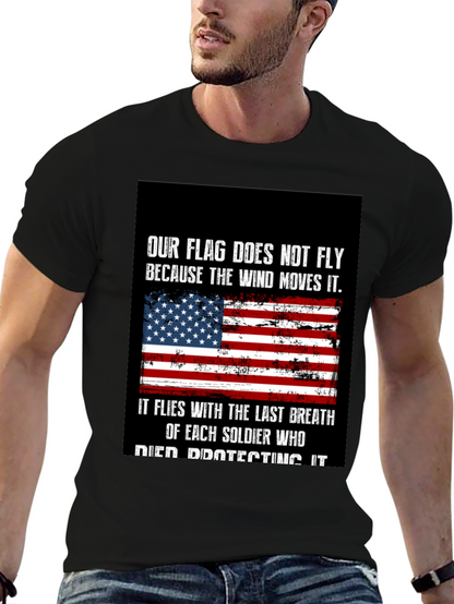 Patriotic USA Flag Soldier T-Shirt
