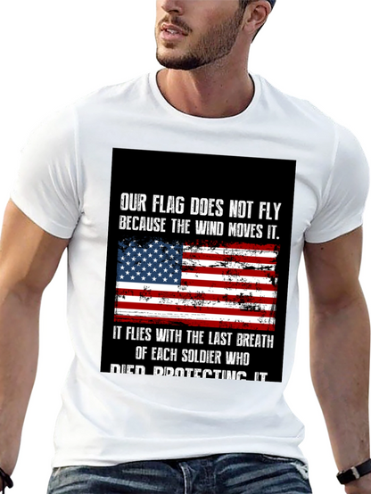 Patriotic USA Flag Soldier T-Shirt