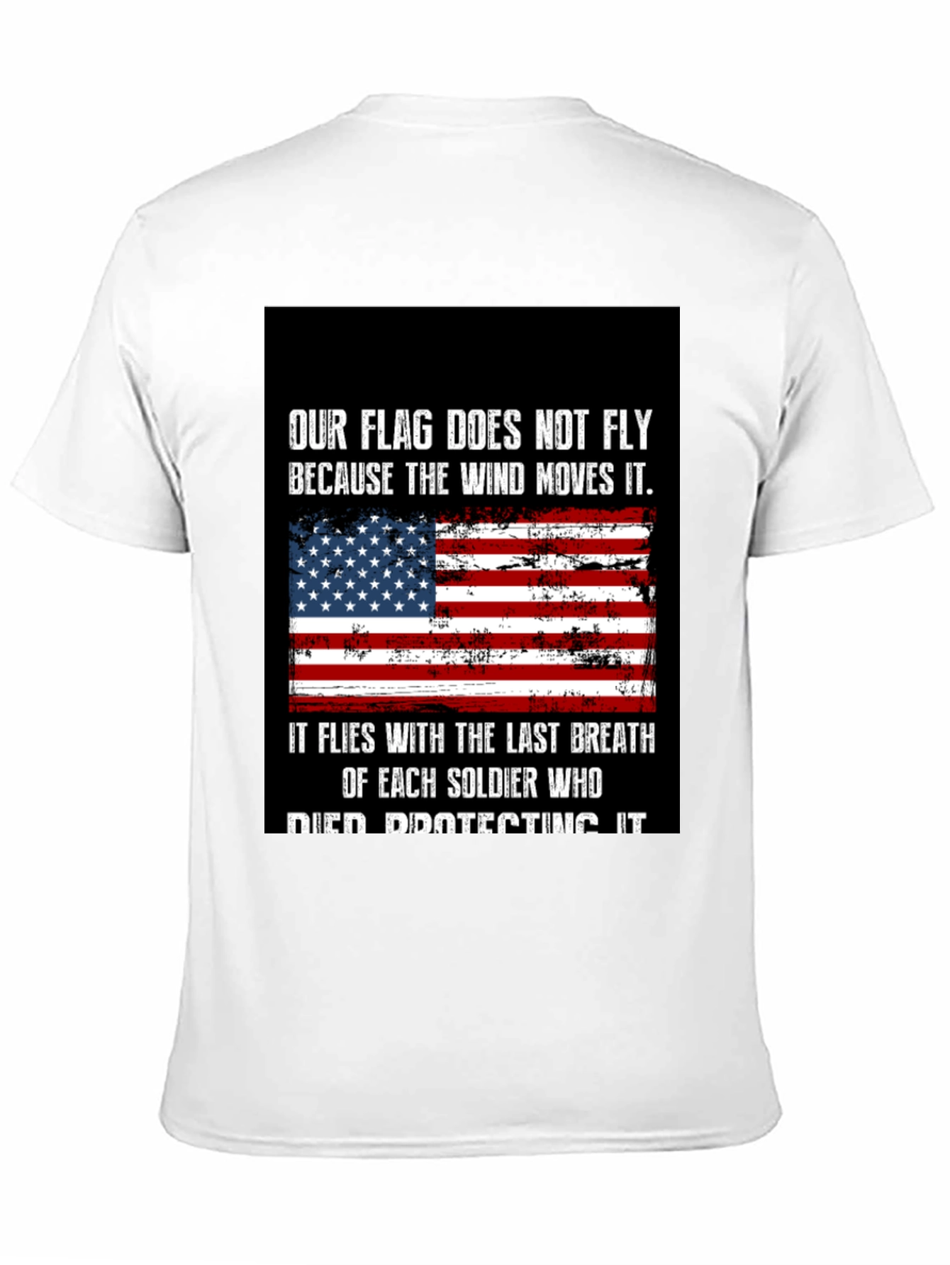 Patriotic USA Flag Soldier T-Shirt
