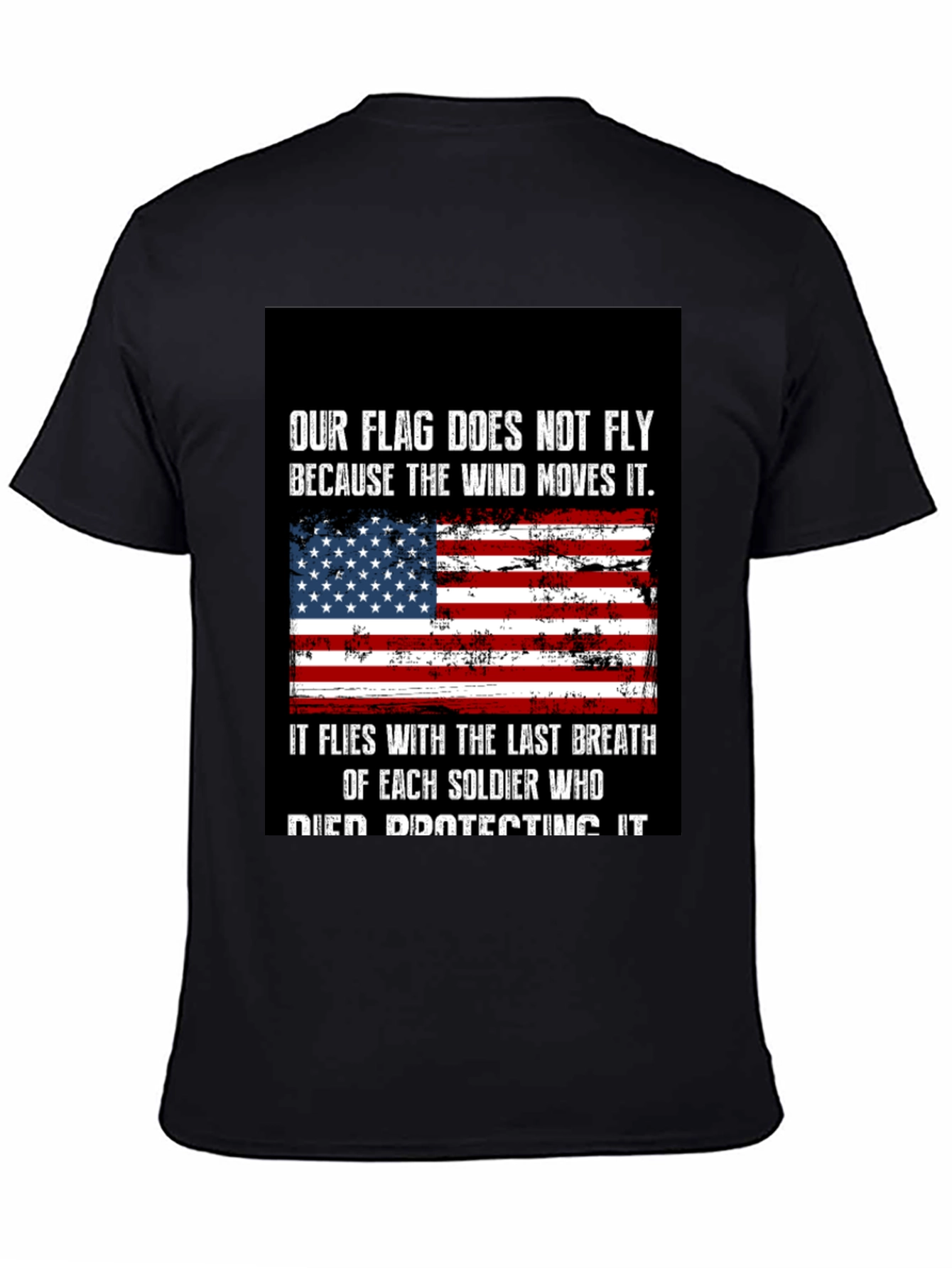 Patriotic USA Flag Soldier T-Shirt