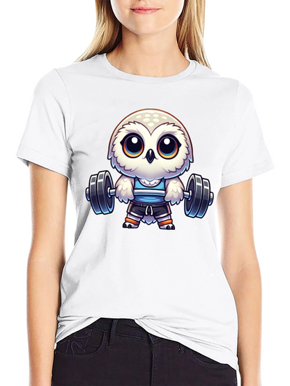 Workout Owl T-Shirt - Gym Animal Tee
