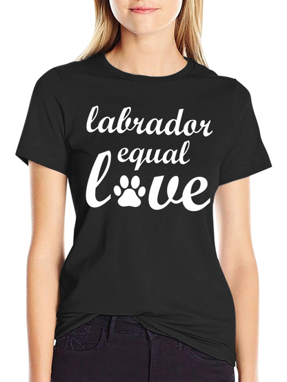 Labrador Equal Love Black T-Shirt