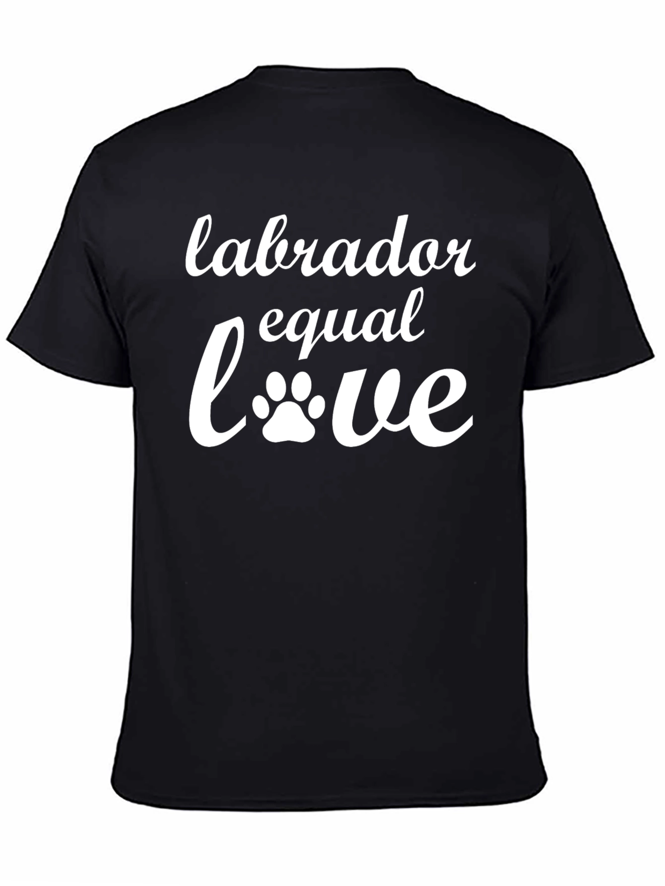 Labrador Equal Love Black T-Shirt