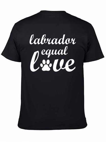Labrador Equal Love Black T-Shirt
