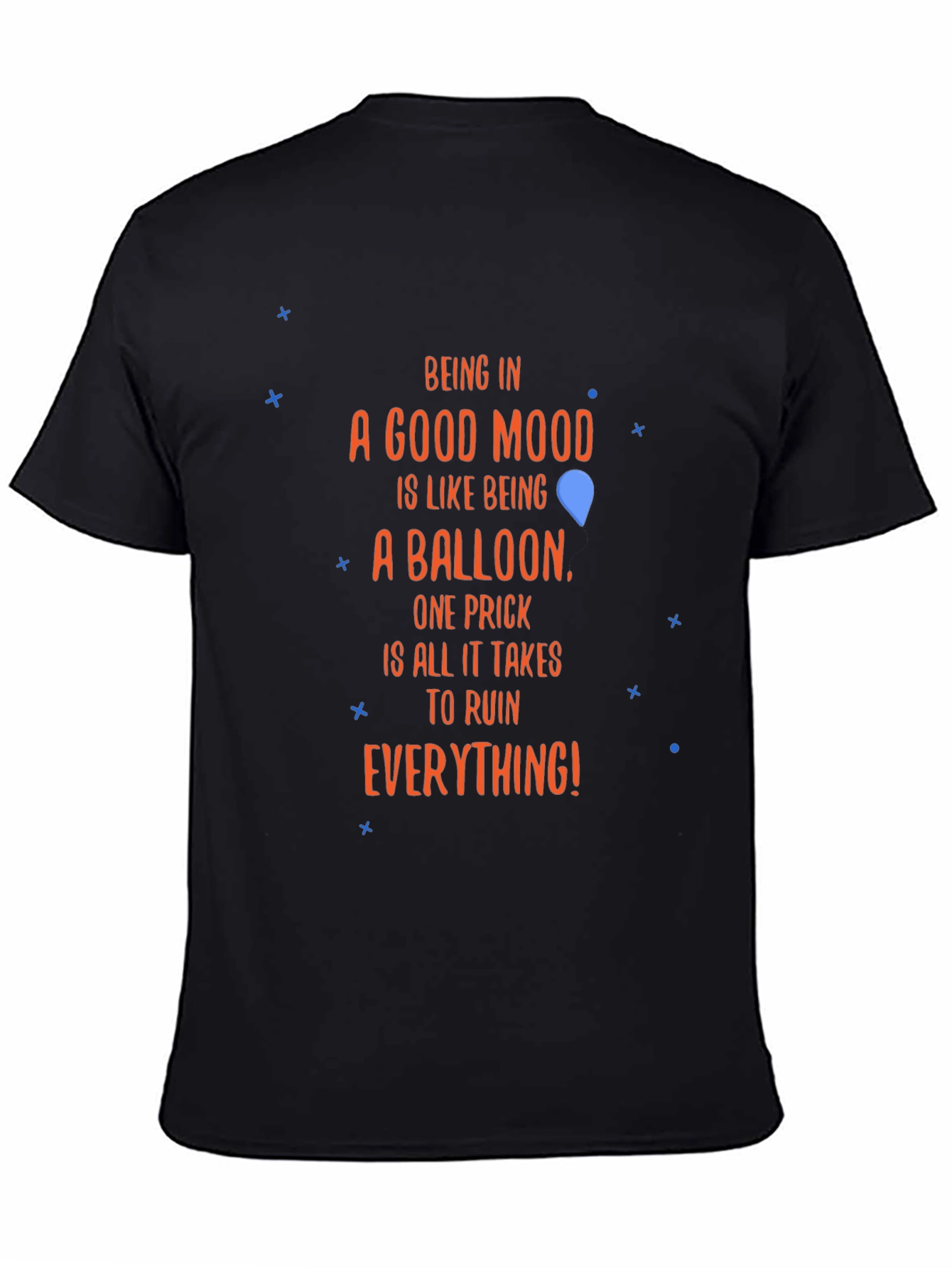 Funny Mood Balloon Graphic Tee - Humor T-Shirt