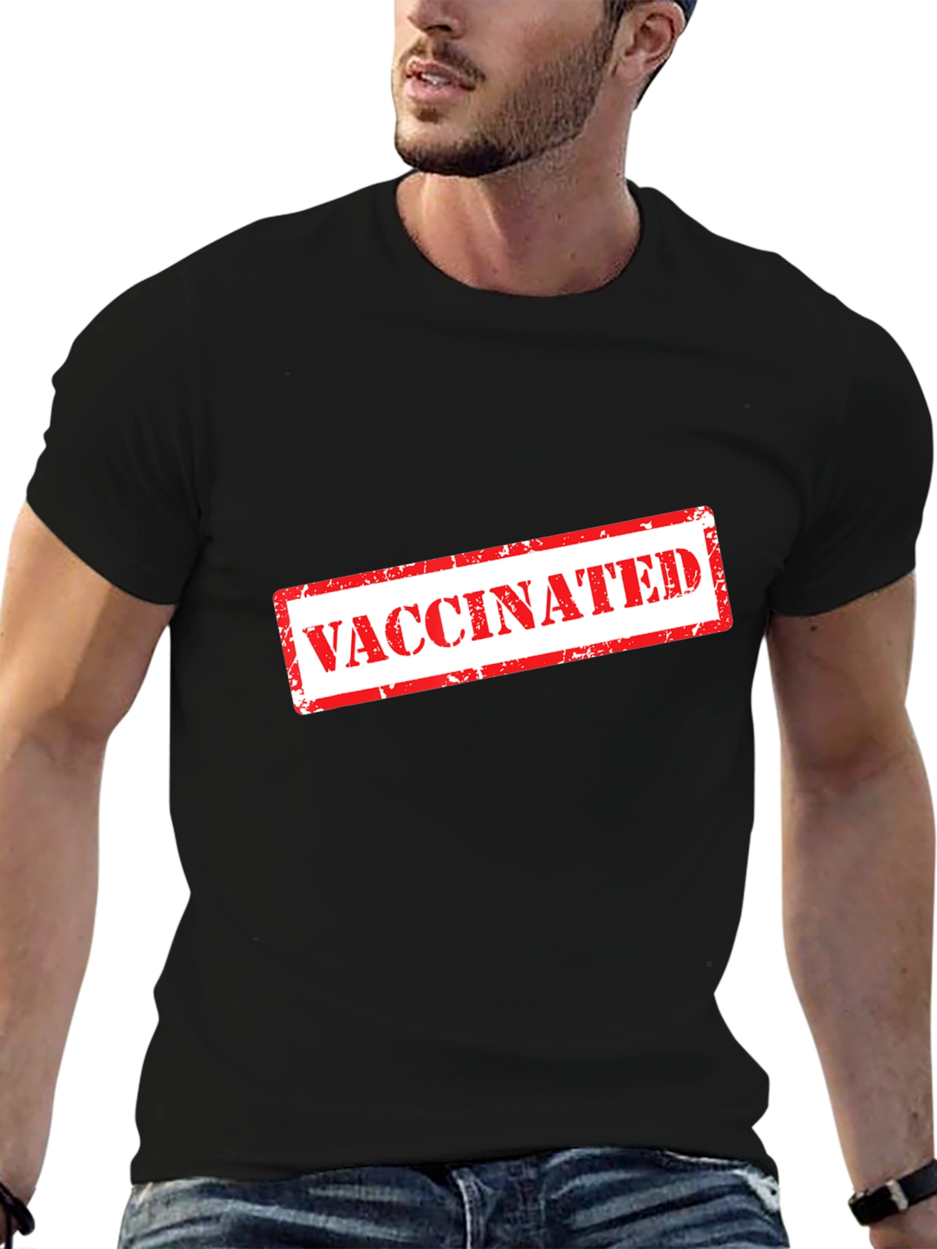 Vaccinated Stamp T-Shirt - Show Your Status