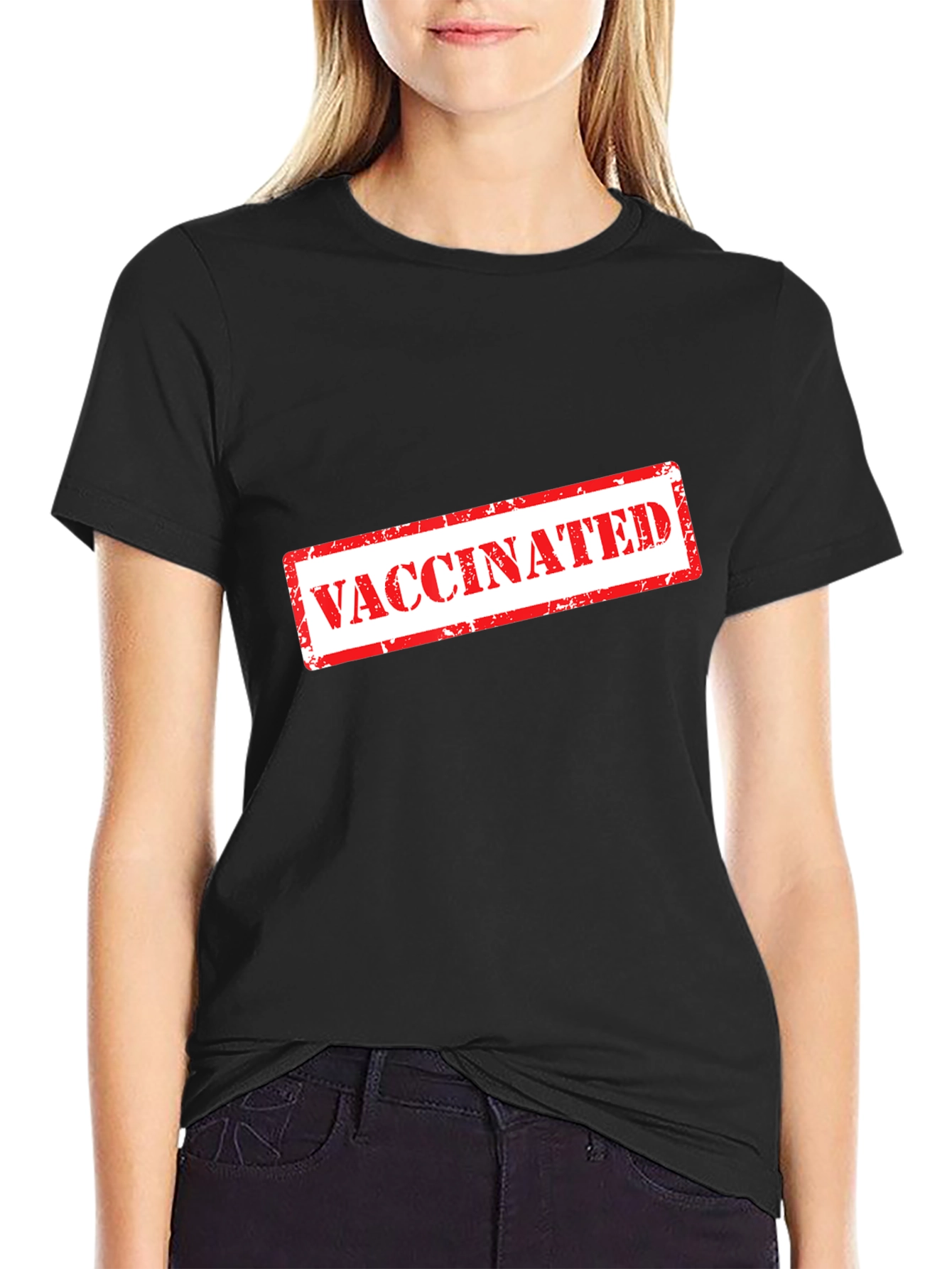 Vaccinated Stamp T-Shirt - Show Your Status