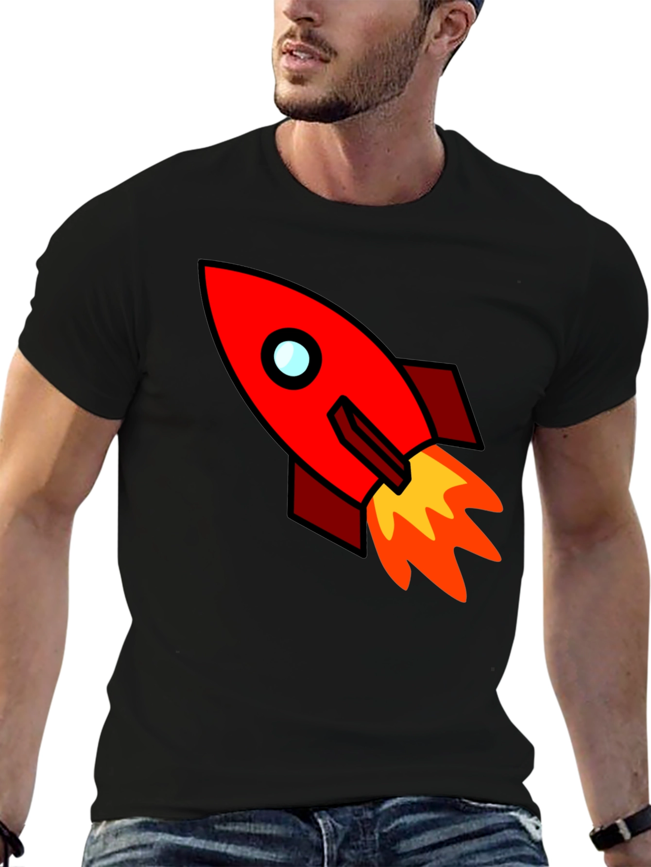 Rocket Graphic Tee - Blast Off in Style!