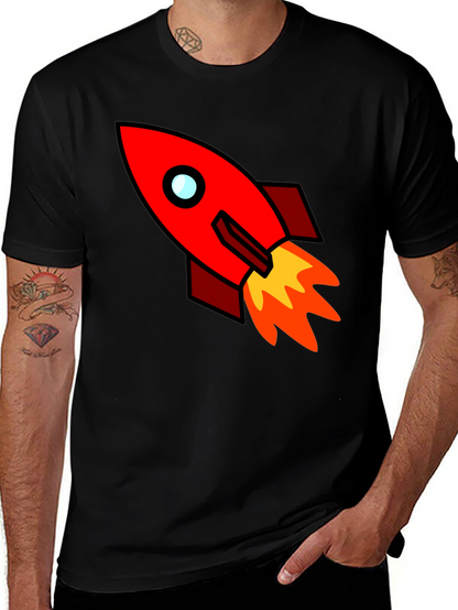 Rocket Graphic Tee - Blast Off in Style!