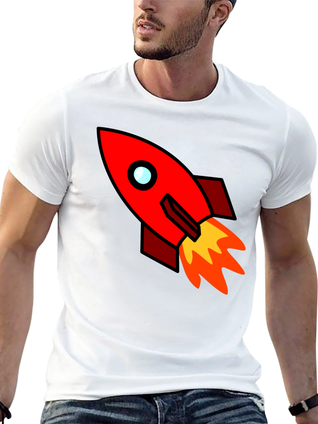 Rocket Graphic Tee - Blast Off in Style!