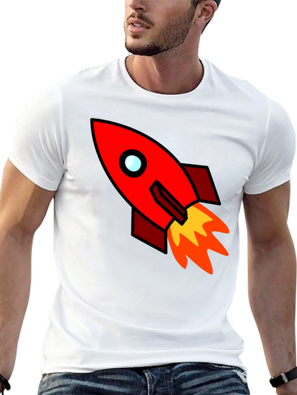 Rocket Graphic Tee - Blast Off in Style!