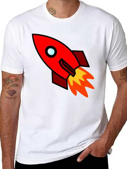 Rocket Graphic Tee - Blast Off in Style!