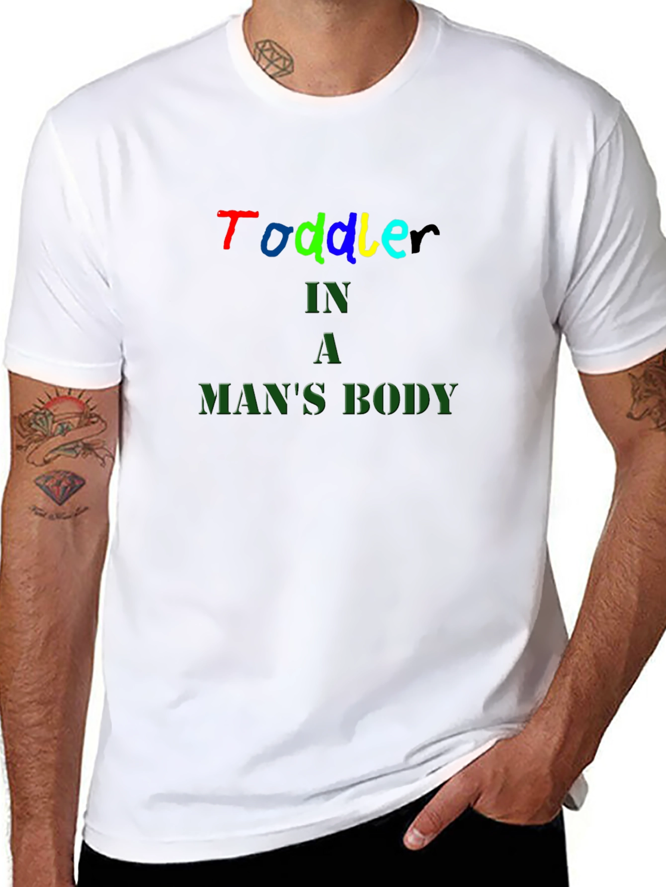 Toddler In A Mans Body Black T-Shirt