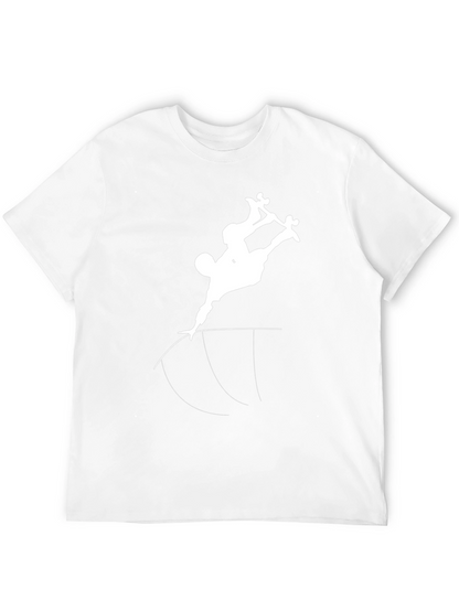 Skater Silhouette Graphic Tee - Cool Black T-Shirt