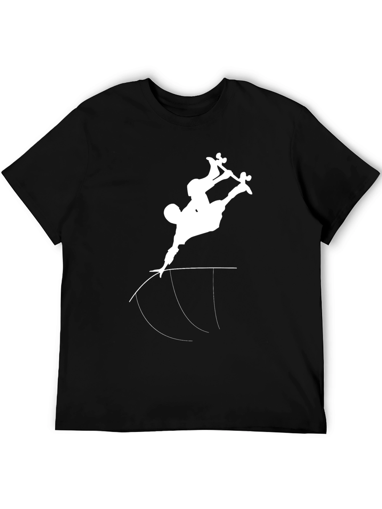 Skater Silhouette Graphic Tee - Cool Black T-Shirt