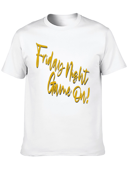 Friday Night Game On! Black T-Shirt