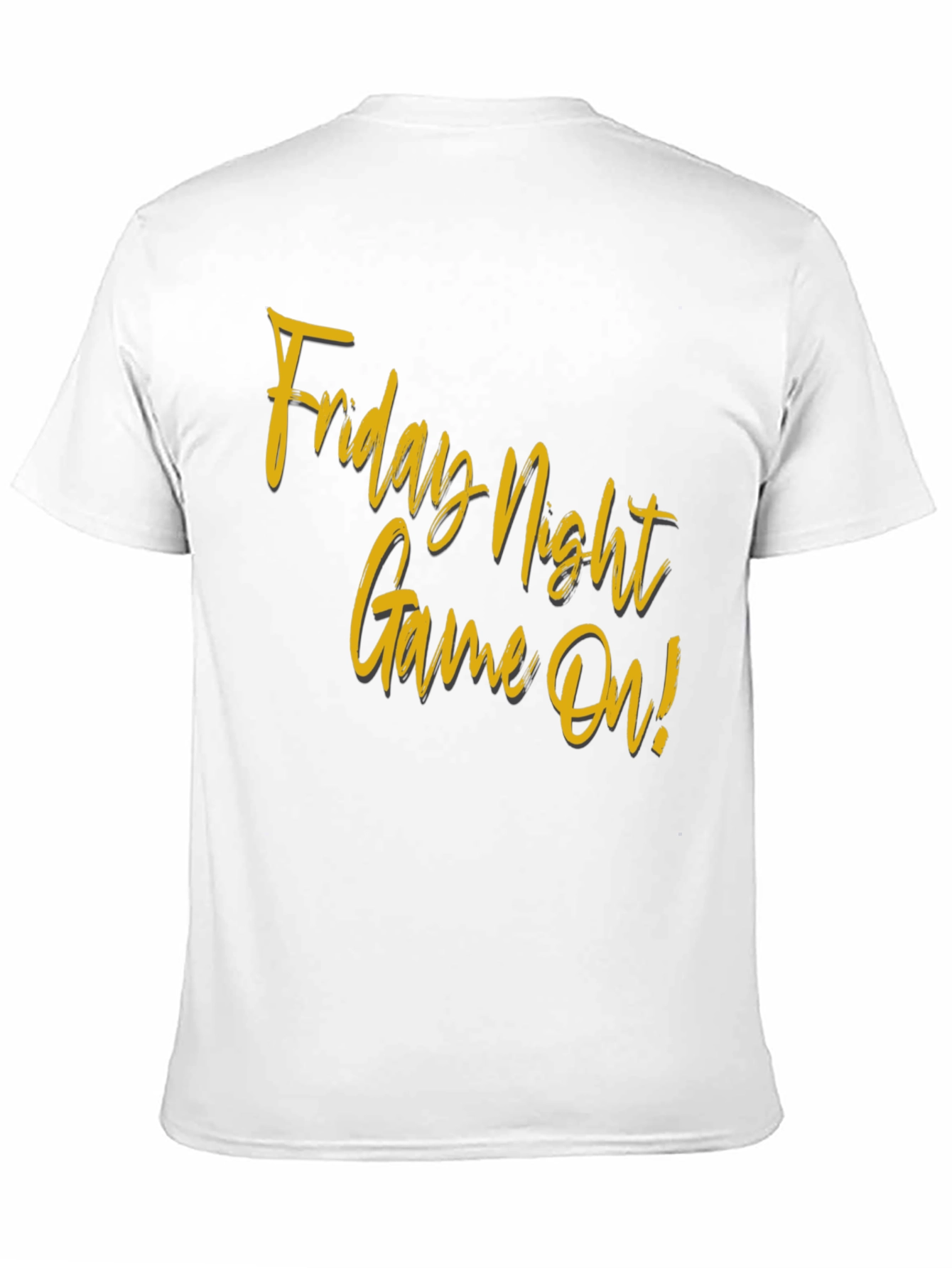 Friday Night Game On! Black T-Shirt