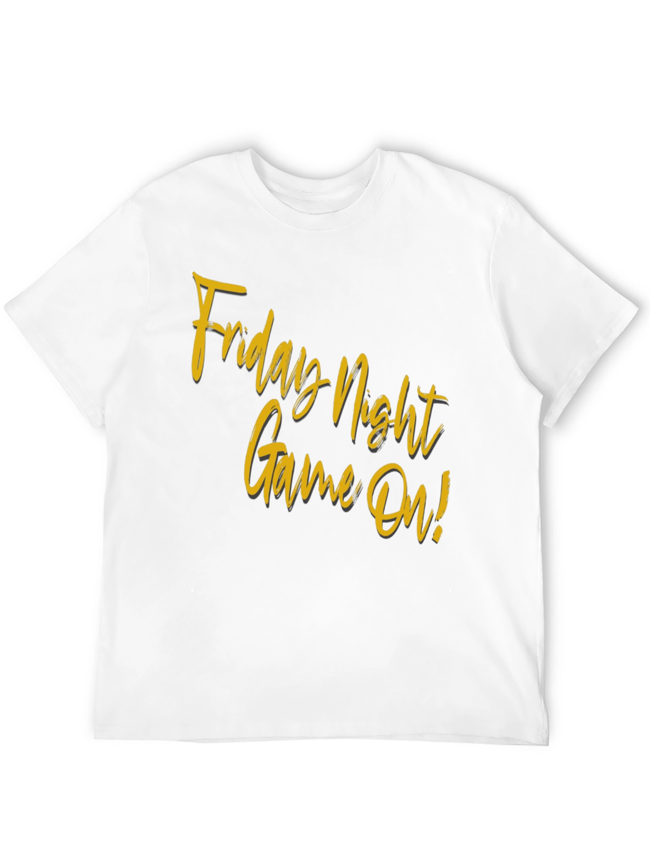 Friday Night Game On! Black T-Shirt