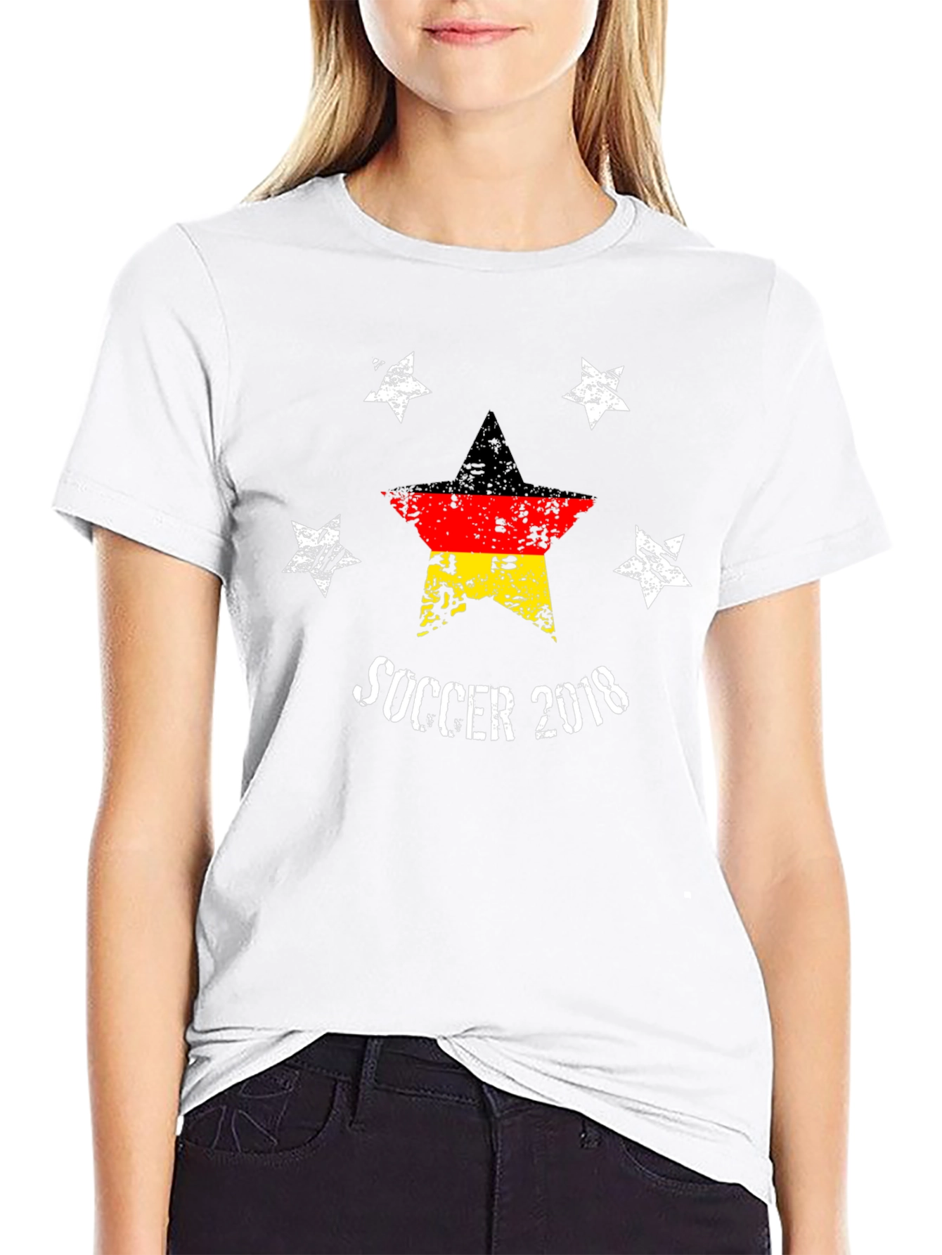Soccer 2018 Germany Flag Star T-Shirt