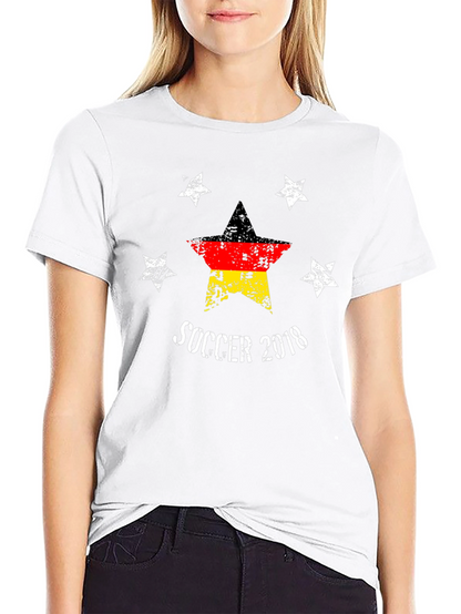 Soccer 2018 Germany Flag Star T-Shirt