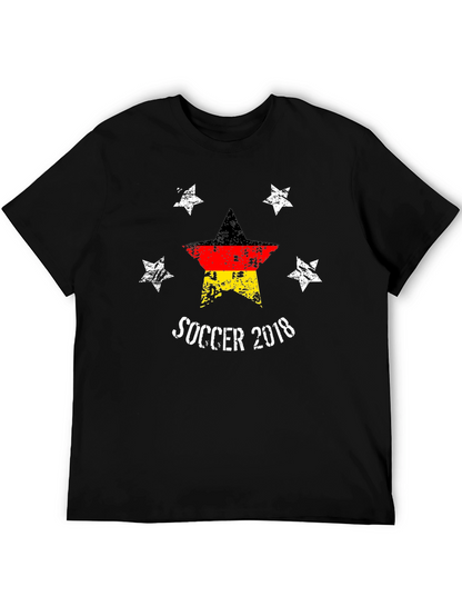 Soccer 2018 Germany Flag Star T-Shirt