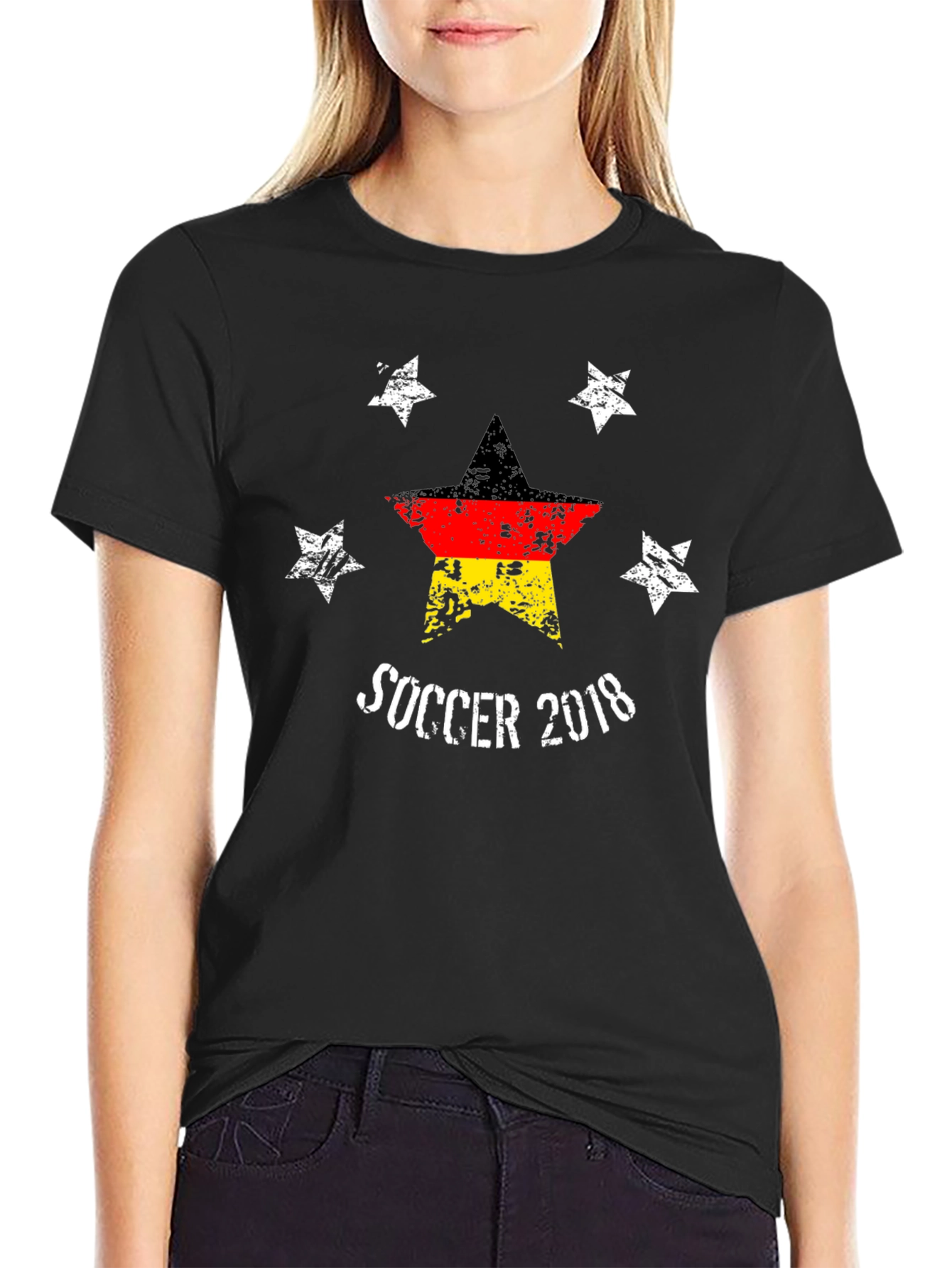 Soccer 2018 Germany Flag Star T-Shirt