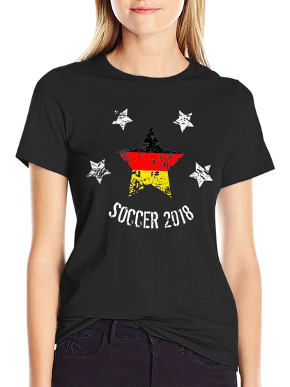 Soccer 2018 Germany Flag Star T-Shirt