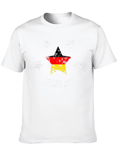 Soccer 2018 Germany Flag Star T-Shirt
