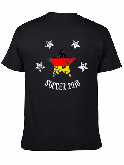 Soccer 2018 Germany Flag Star T-Shirt