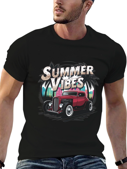 Summer Vibes Hot Rod Graphic Tee