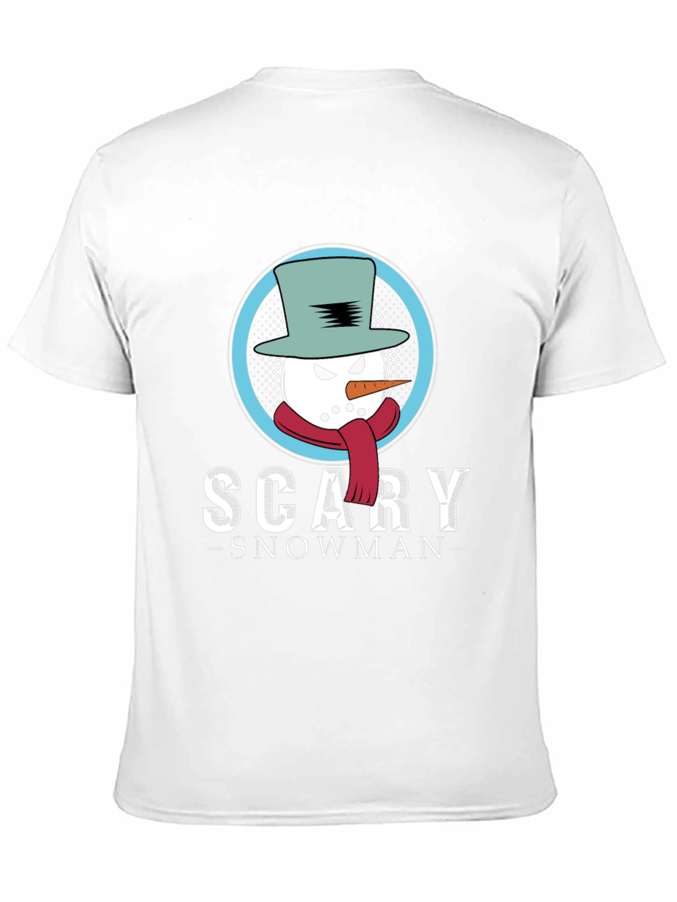 Scary Snowman Graphic T-Shirt