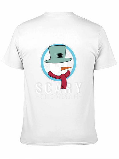 Scary Snowman Graphic T-Shirt
