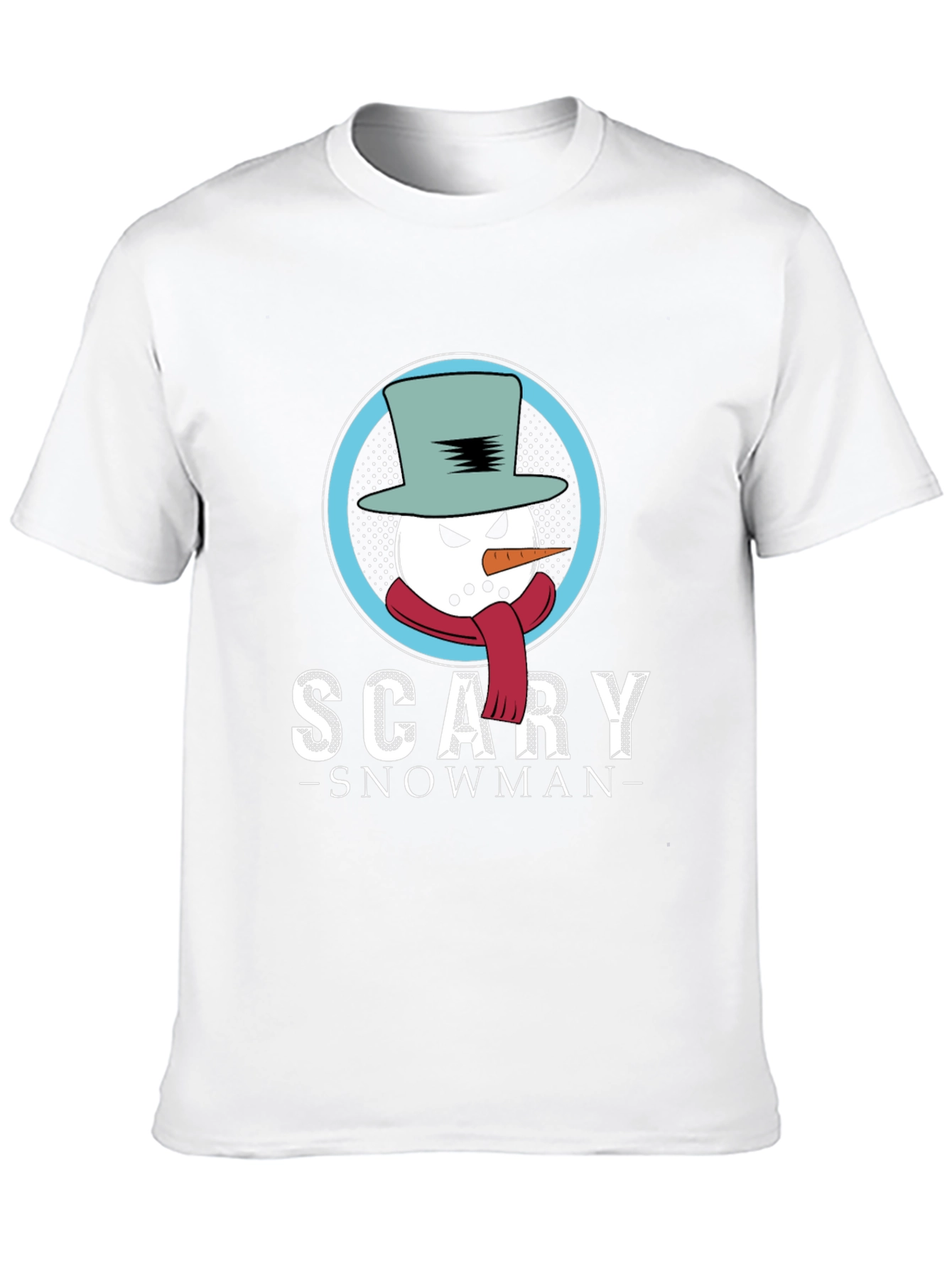 Scary Snowman Graphic T-Shirt