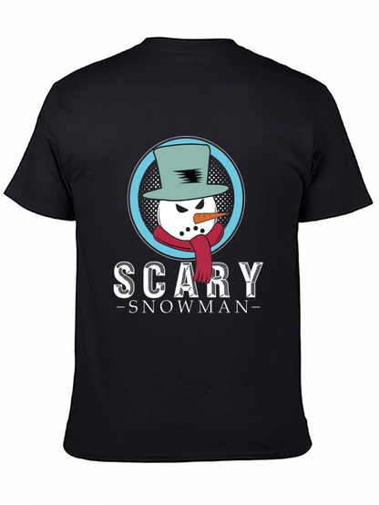 Scary Snowman Graphic T-Shirt