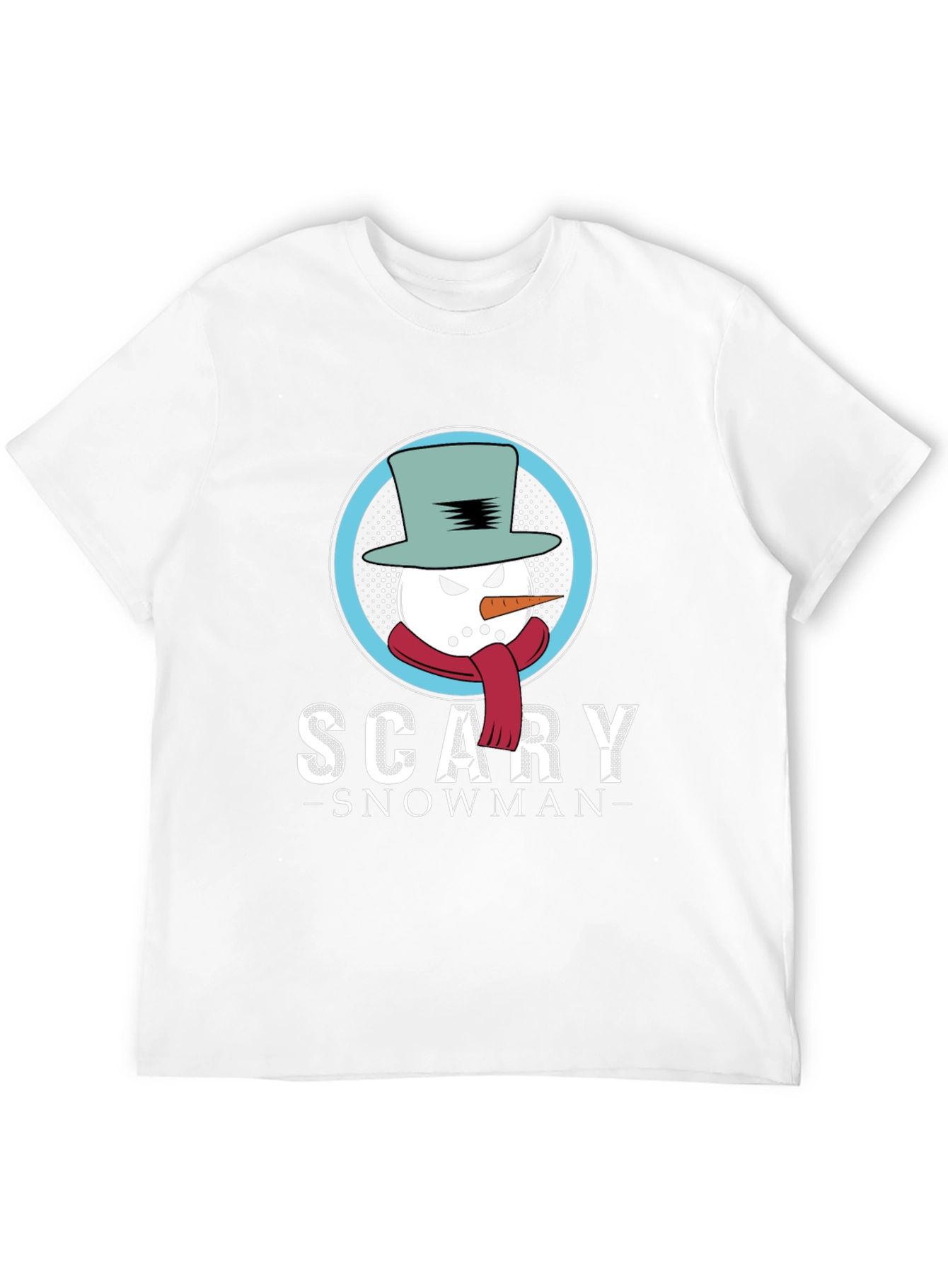 Scary Snowman Graphic T-Shirt